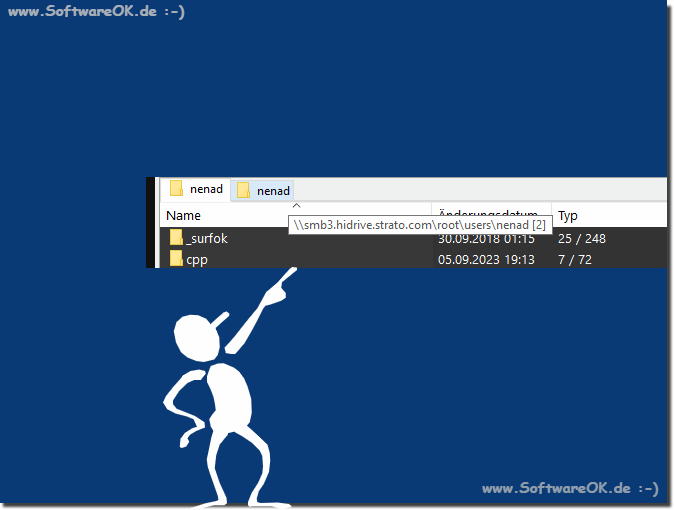 Recognize folder path for identical names in the tabs!