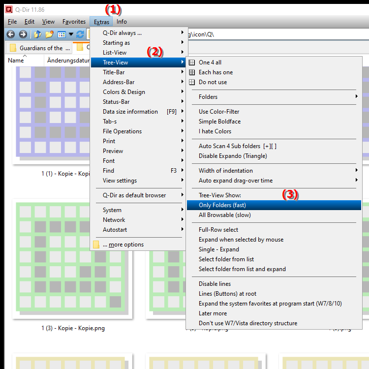 How can I set the directory structure in File Explorer so that only ...